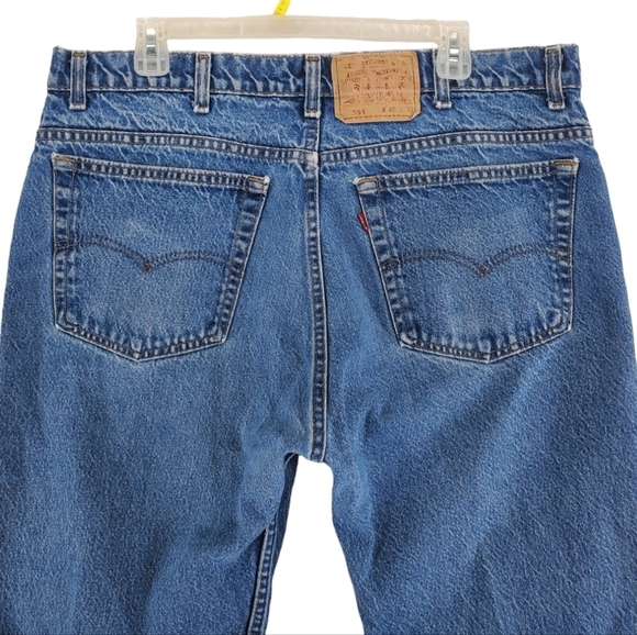 Vtg Levis 505 Jeans Men 40x30 Hi Rise Acid Stone Wash Straight Leg USA (38x29.5) - Picture 5 of 13